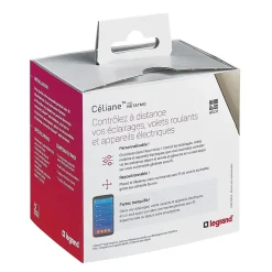 Commande générale sans fil Départ/Arrivée pour installation connectée Céliane with Netatmo titane