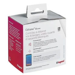 Commande générale sans fil Départ/Arrivée pour installation connectée Céliane with Netatmo blanc