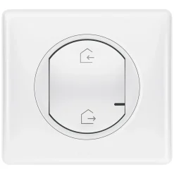 Commande générale sans fil Départ/Arrivée pour installation connectée Céliane with Netatmo blanc