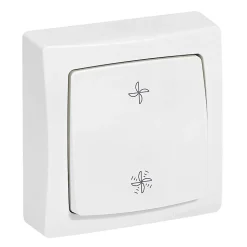 Commande pour VMC en saillie Legrand blanc 10A