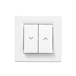 Commande volet roulant 2 boutons complet Schneider Electric Asfora blanc