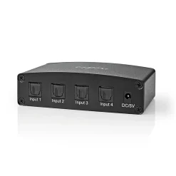 Commutateur audio Toslink 4 Ports NEDIS