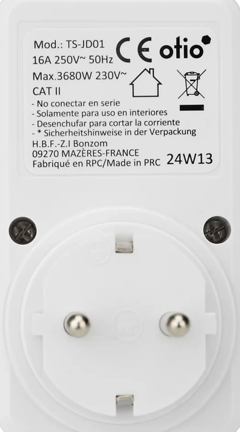 Compteur contrôle d'énergie Schuko - Otio