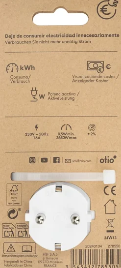 Compteur contrôle d'énergie Schuko - Otio