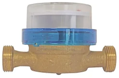 Compteur d'eau jet unique eau froide calibre 15 mâle/ mâle 20/27 laiton Somatherm for you