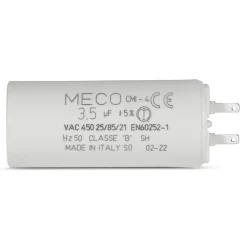Condensateur ALLOTECH MECO 3,5 µF universel (CMI4 354) fond plat et cosses pour moteur de store et électroménager
