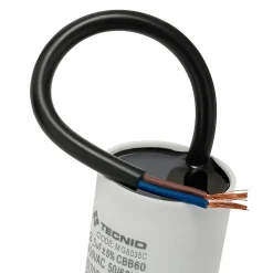 Condensateur de démarrage pour moteurs électriques, 450V, capacité : 3,5 microfarad, avec câble de 15cm