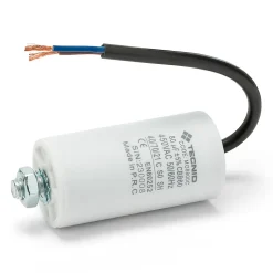 Condensateur de démarrage pour moteurs électriques, 450V, capacité : 80 microfarad, avec câble de 15cm
