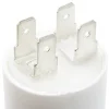 Condensateur de démarrage pour moteurs électriques, 450V, capacité : 6 microfarad, 4 broches / M8