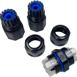 Connecteur de câble étanche IP68 3 fils noir