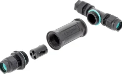 Connecteur en T tube 3 pôles IP68 Diall