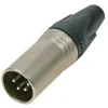 Connecteur XLR 4 points mâle nickel NEUTRIK