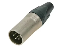 Connecteur XLR 4 points mâle nickel NEUTRIK