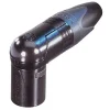 Connecteur XLR 3P mâle coudé noir NEUTRIK