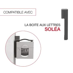 Console murale à visser Soléa Gris anthracite mat sablé REN 0206MS