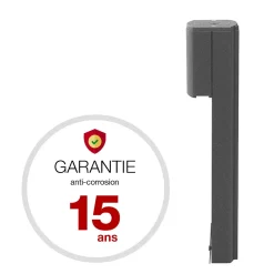 Console murale à visser Soléa Gris anthracite mat sablé REN 0206MS