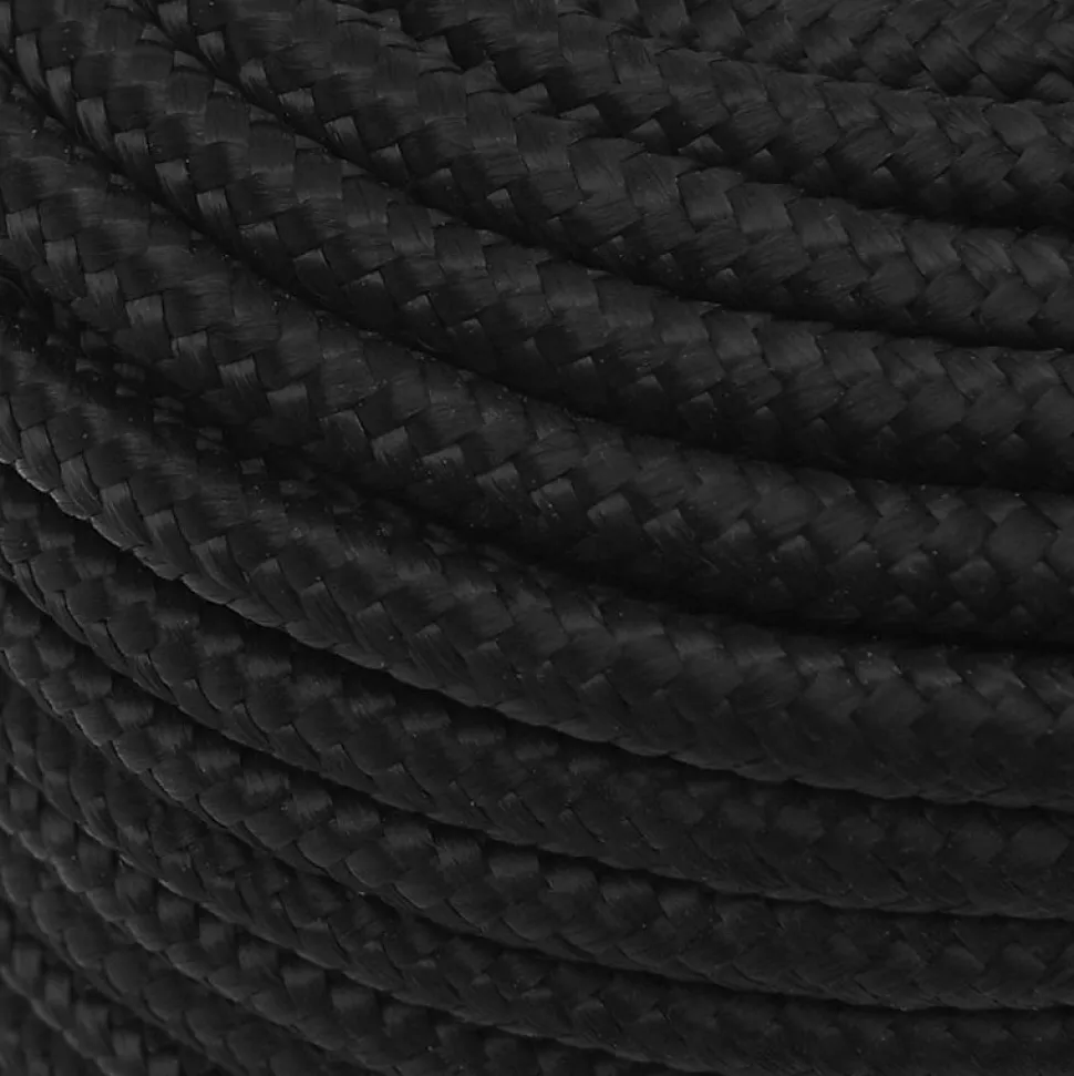 Corde de bateau Noir complet 14 mm 50 m Polypropylène