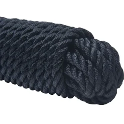 Corde noire polyester 10 mètres WERKA PRO