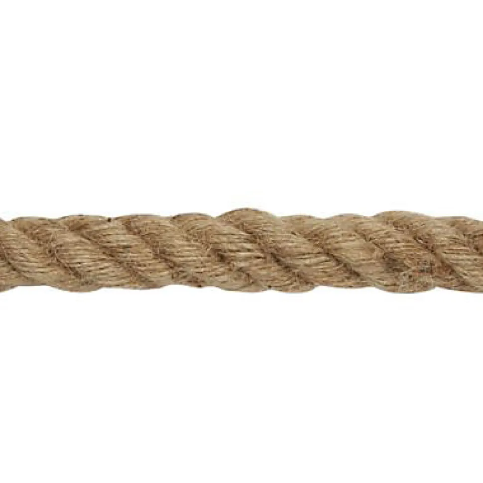 Corde torsadée en chanvre ø 24 mm, vendue au mètre