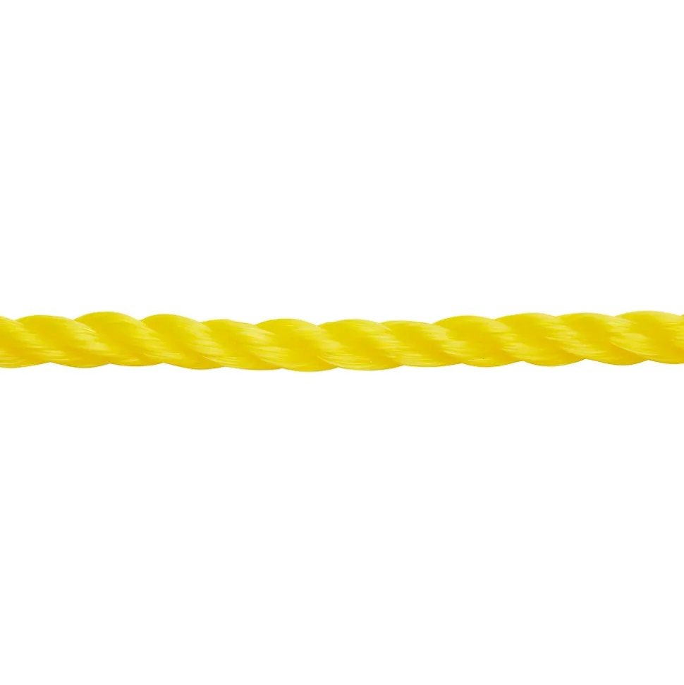 Corde torsadée en polypropylène jaune DIALL ø8 mm, 25 m