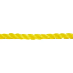Corde torsadée en polypropylène jaune DIALL ø8 mm, 7.5 m