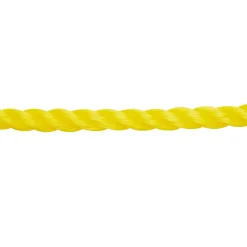 Corde torsadée en polypropylène jaune DIALL ø8 mm, 100 m