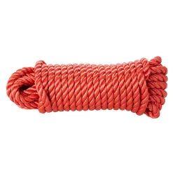 Corde torsadée en polypropylène rouge DIALL ø14 mm, 7.5 m