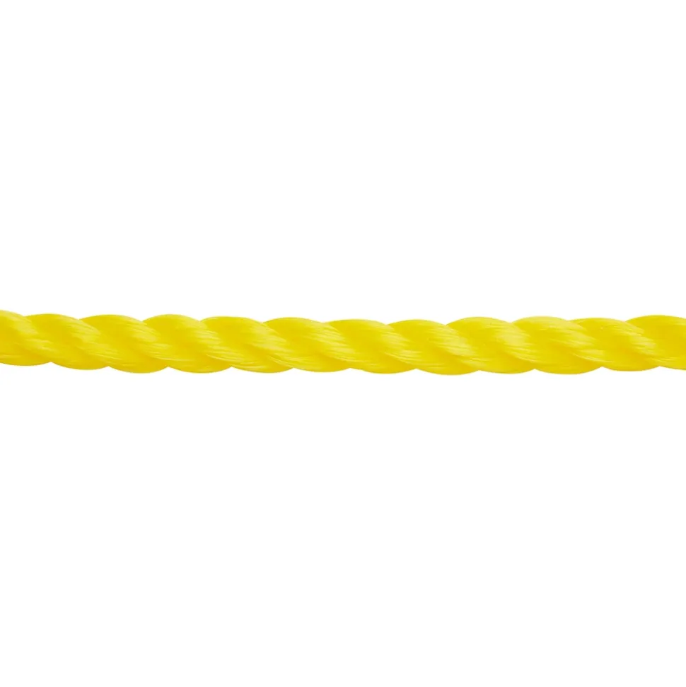 Corde torsadée en polypropylène jaune DIALL ø8 mm, 50 m