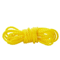 Corde torsadée en polypropylène jaune DIALL ø8 mm, 50 m