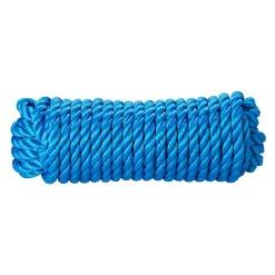 Corde torsadée en polypropylène bleue Diall ø12 mm, 15 m