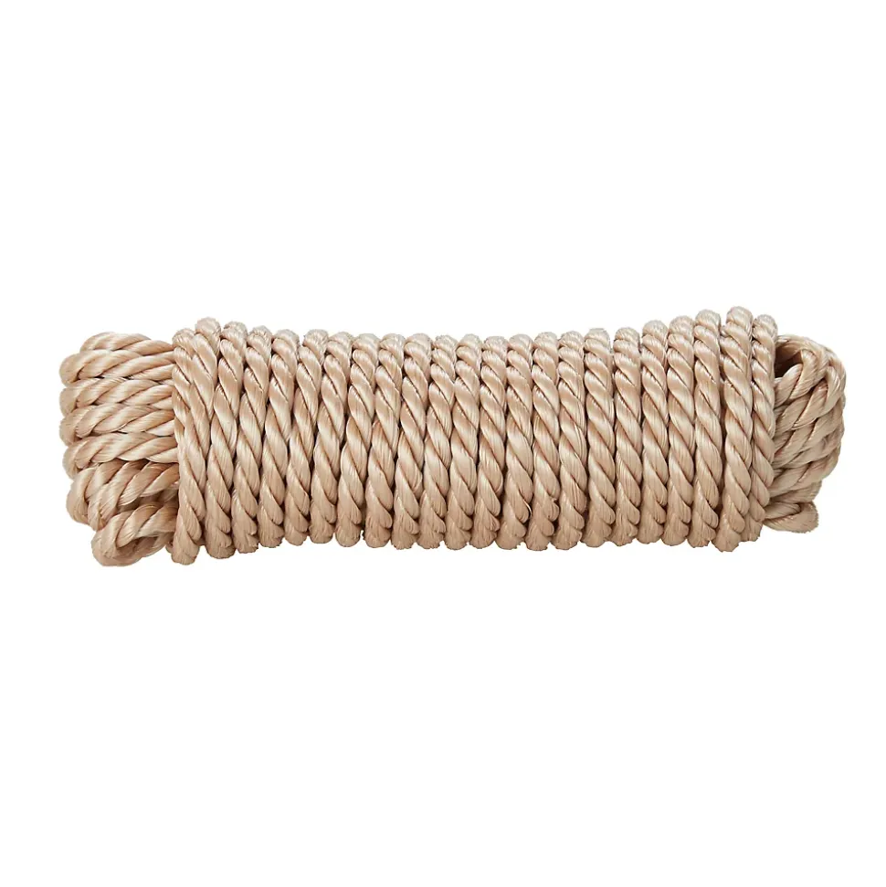 Corde torsadée en polypropylène beige Diall ø6 mm, 10 m
