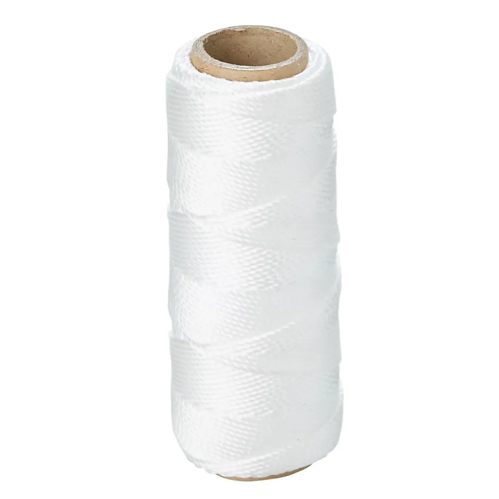 Corde tressée en nylon blanc Diall ø1.5 mm, 50 m