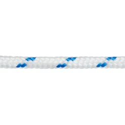 Corde tressée en polypropylène blanche et bleue DIALL ø8 mm, 15 m