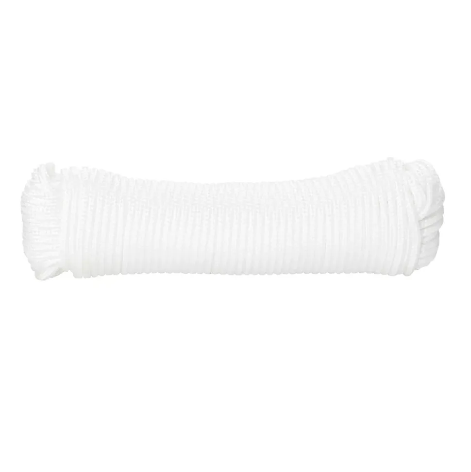 Corde tressée en polypropylène blanche Diall ø3 mm, 20 m