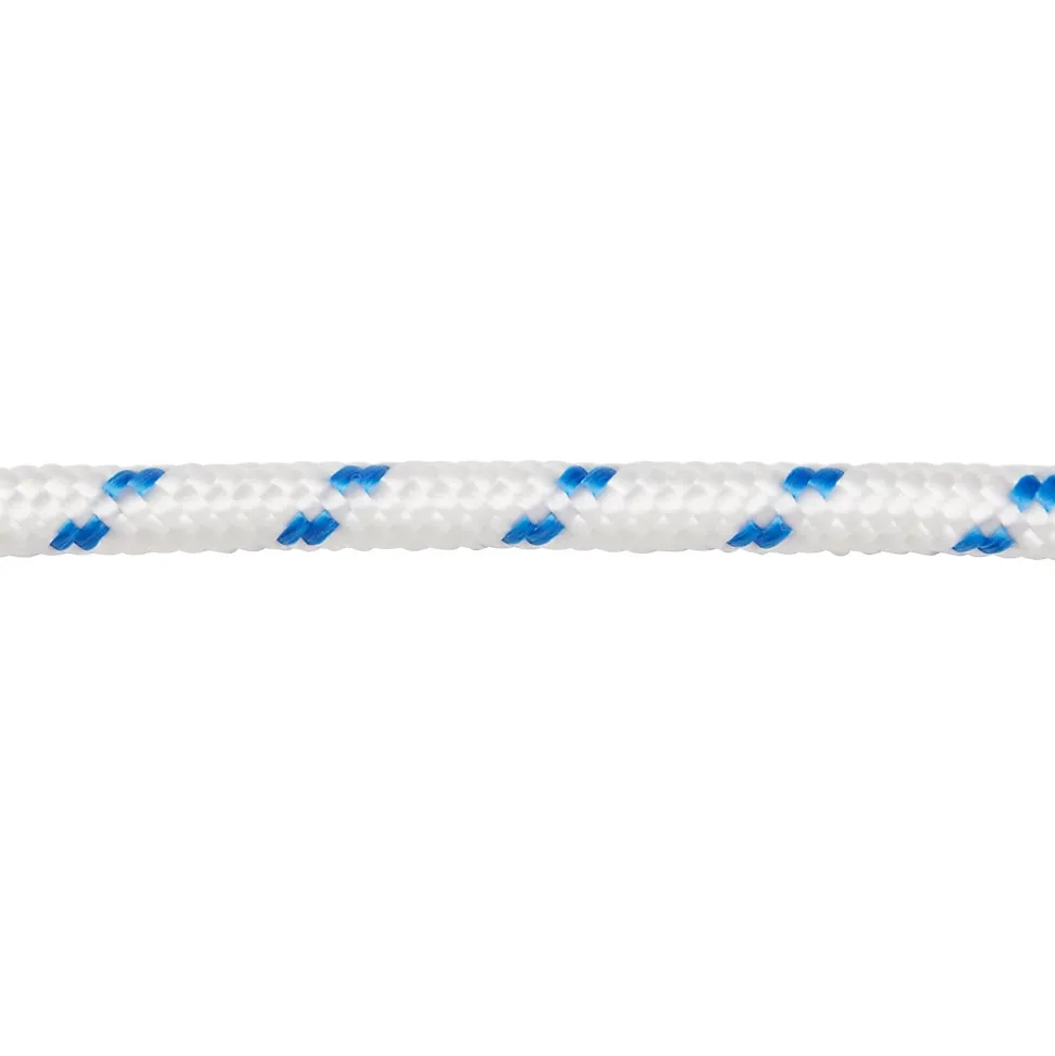 Corde tressée en polypropylène blanche et bleue ø 10 mm, 7.5 m