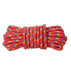 Corde tressée rouge ø9 mm, 7.5 m Diall