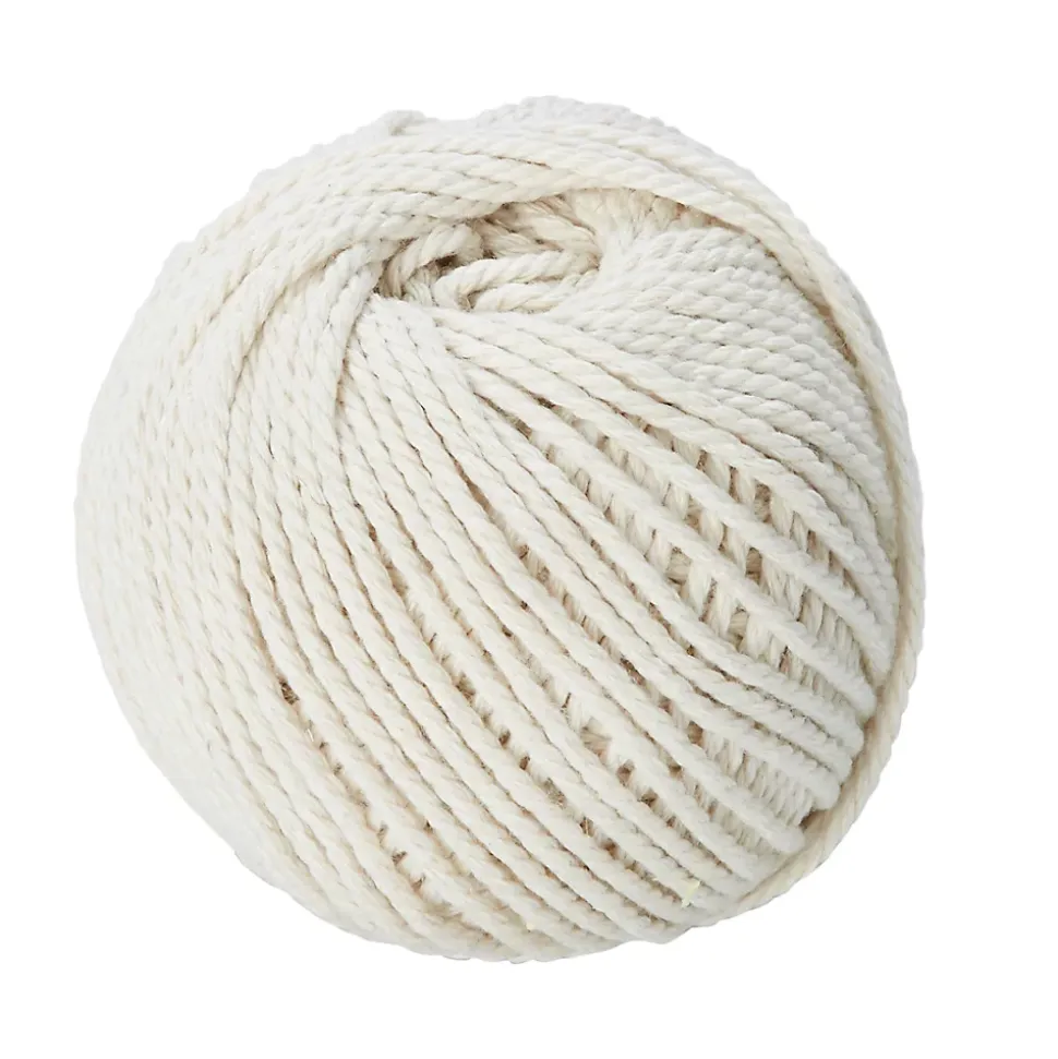 Cordeau de maçon en fil de coton blanc DIALL ø1.5 mm, 60 m