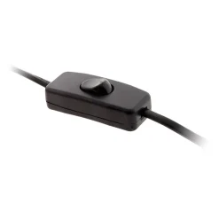 Cordon + interrupteur luminaire 1,5m - Noir - Zenitech