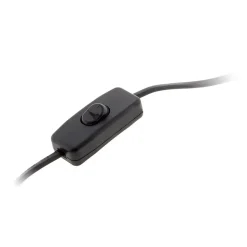 Cordon + interrupteur luminaire 1,5m - Noir - Zenitech