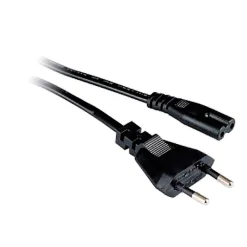 Cordon alimentation pour radio ou tondeuse 2x0,75A - 2P- 2,5A - 500W - Zenitech