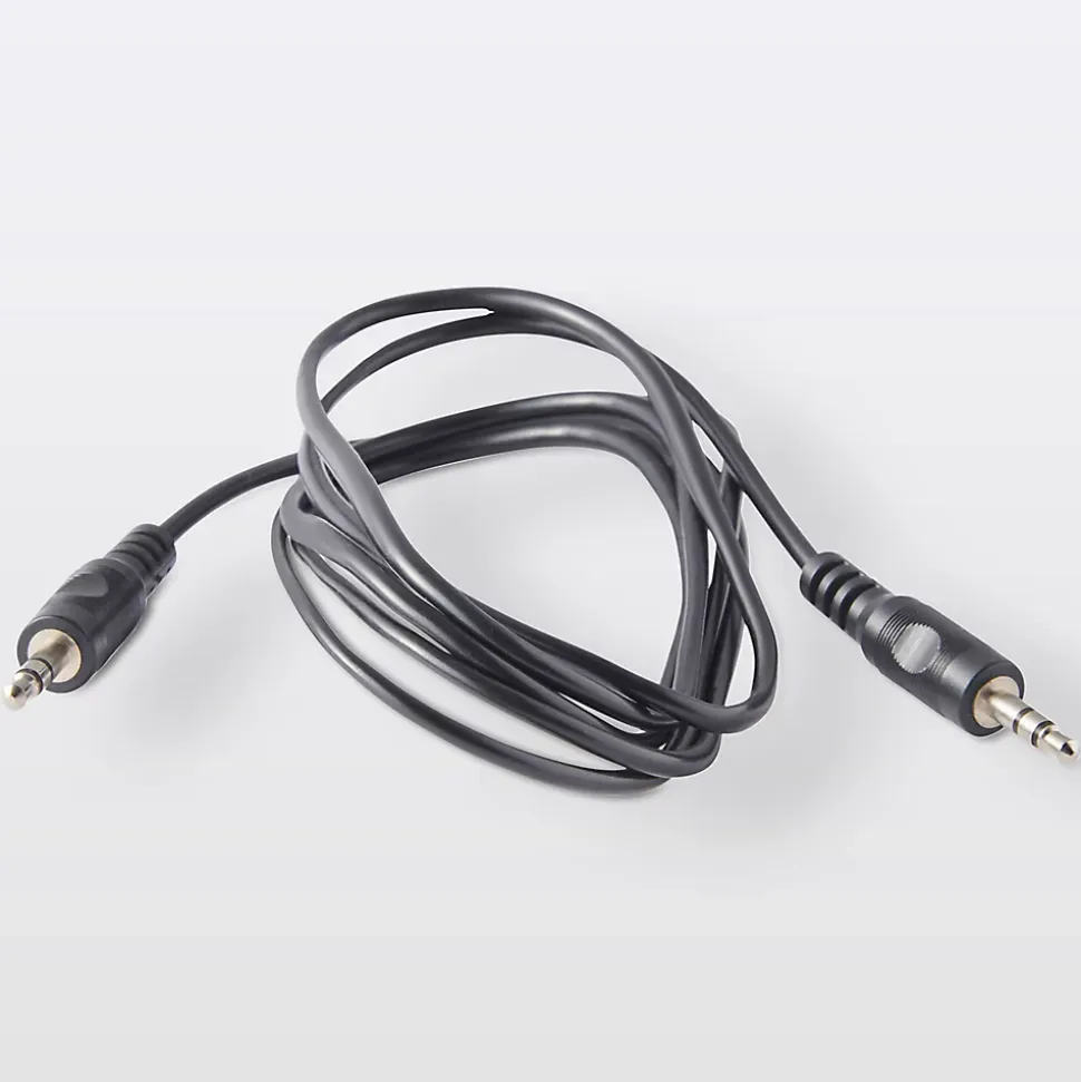 Cordon audio Jack 3.5 Mâle / Mâle noir Blyss Or, 1.5 m