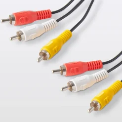 Cordon audio 3RCA Mâle / Mâle noir Blyss, 1.5 m