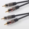 Cordon audio 2RCA Mâle / Mâle Blyss Or, 3 m