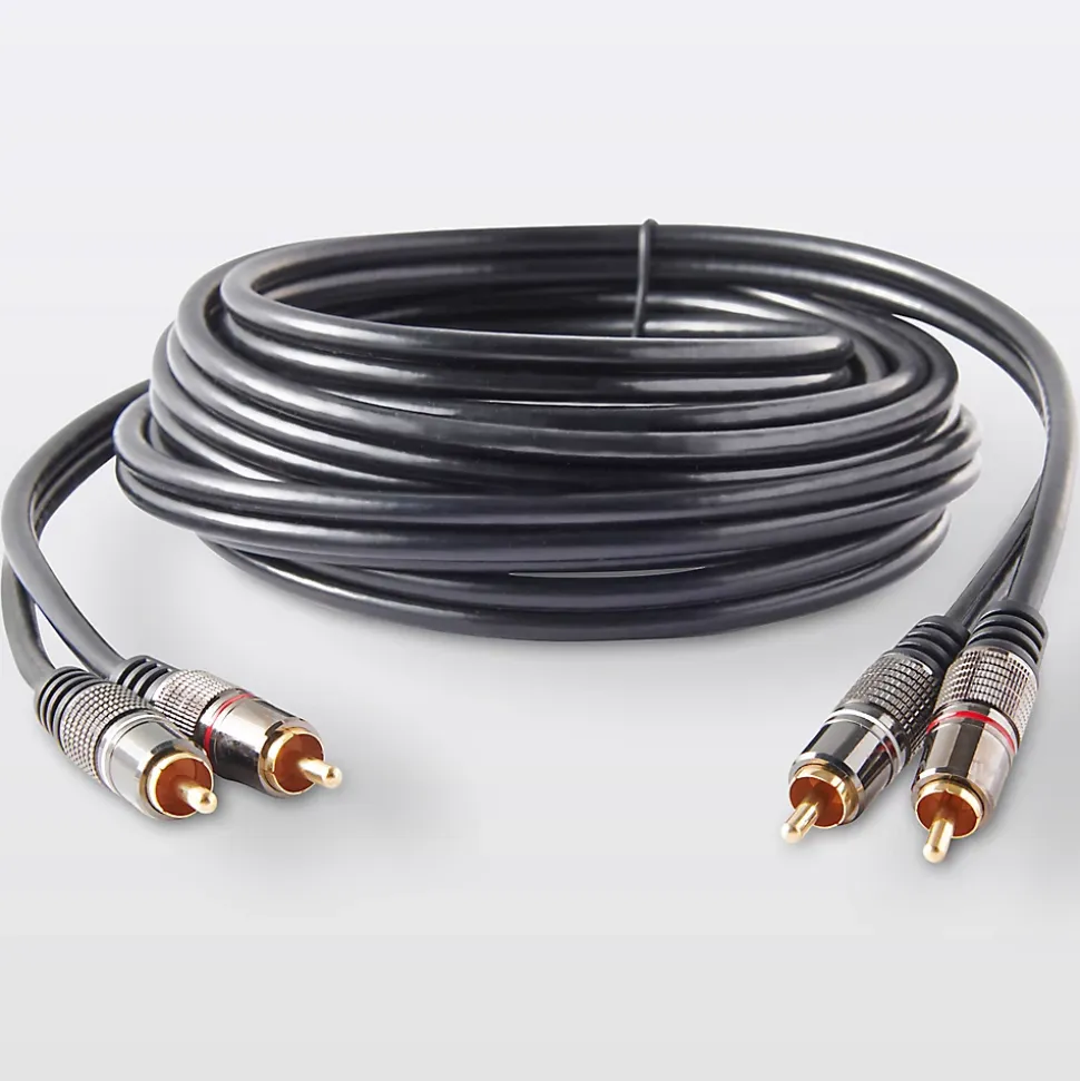 Cordon audio 2RCA Mâle / Mâle Blyss Or, 3 m