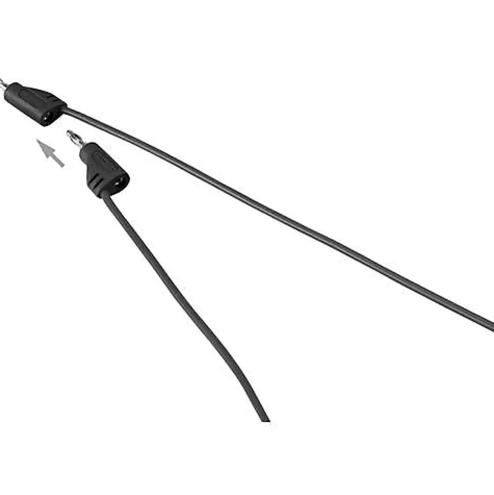 Cordon de mesure banane mâle 2 mm - banane mâle 2 mm, ultra flexible, 2,2 A, accessoire de mesure électricien, garantie 3 ans.