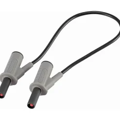 Cordon de mesure de sécurité 4 mm banane mâle - 1000 V, 10 A, accessoire de mesure électricien, garantie 3 ans.