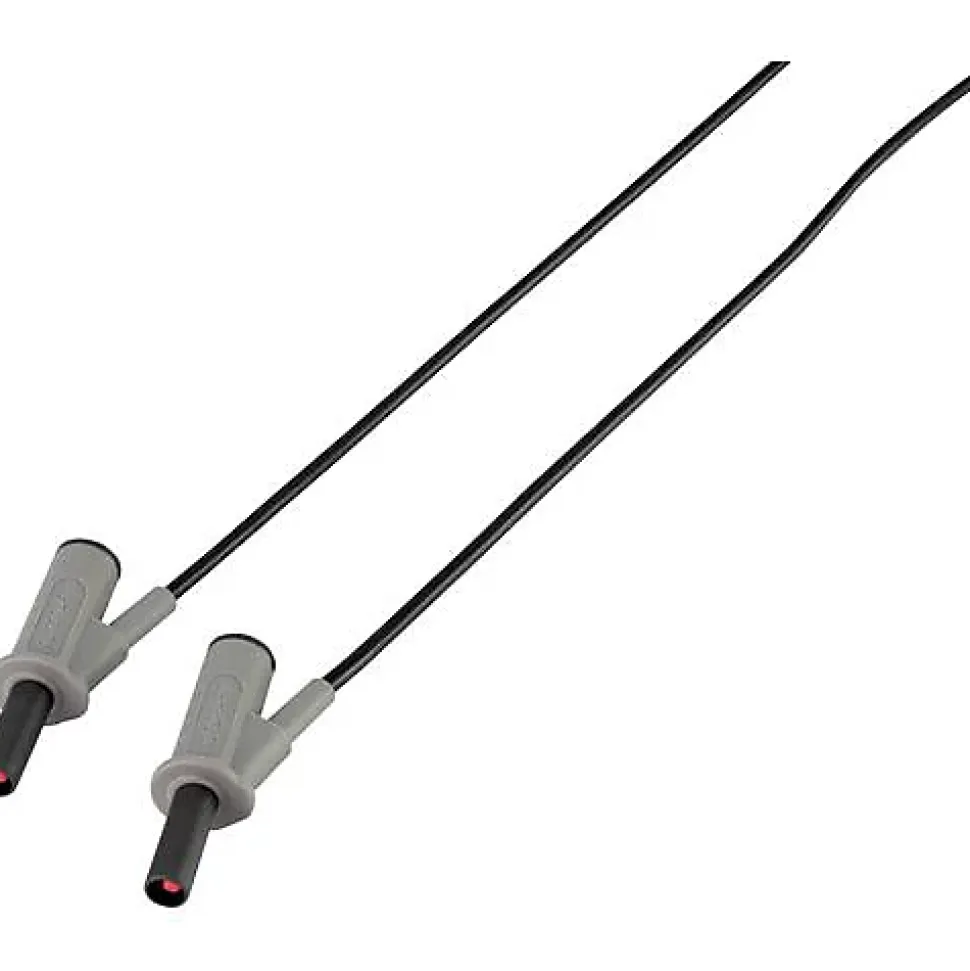 Cordon de mesure de sécurité 4 mm banane mâle - 1000 V, 10 A, accessoire de mesure électricien, garantie 3 ans.