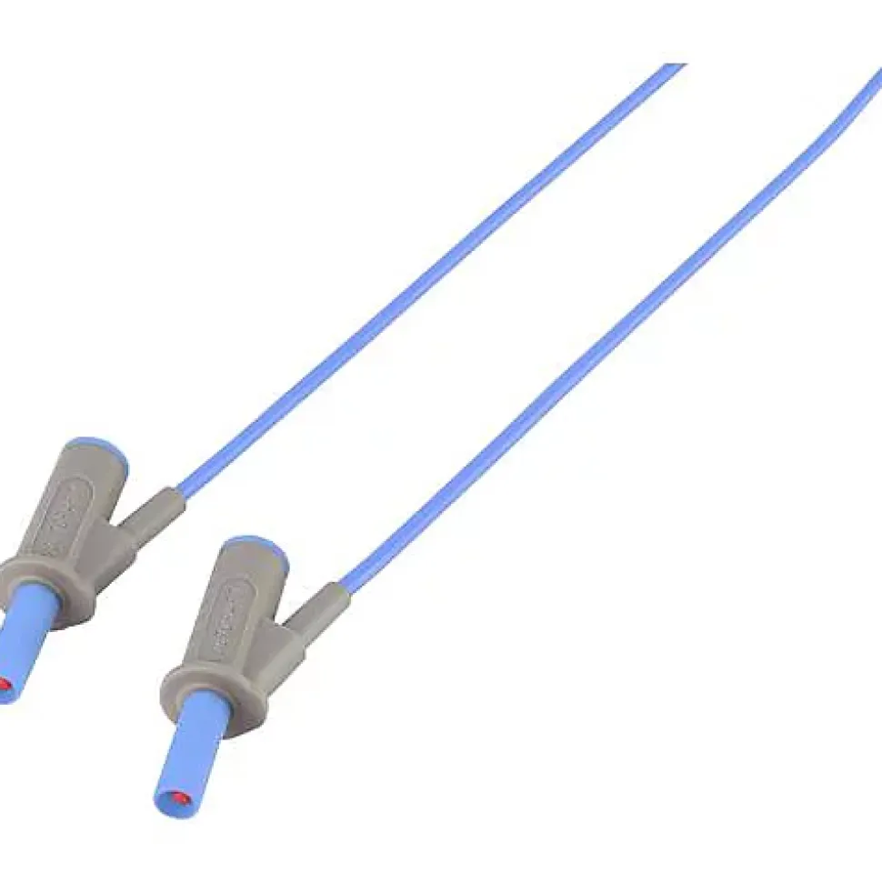 Cordon de mesure de sécurité 4 mm banane mâle - 1000 V, 10 A, accessoire de mesure électricien, garantie 3 ans.