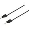 Cordon de mesure ultra-flexible 4 mm banane mâle - 10 A, accessoire de mesure pour électricien, garantie 3 ans.