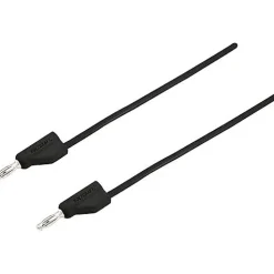Cordon de mesure ultra-flexible 4 mm banane mâle - 10 A, accessoire de mesure pour électricien, garantie 3 ans.